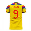 Colombia 2020-2021 Home Concept Football Kit (Libero) (FALCAO 9)