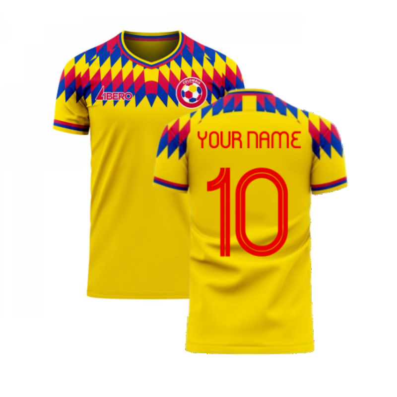 Colombia 2020-2021 Home Concept Football Kit (Libero) (Your Name)