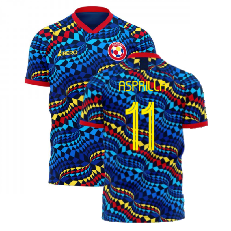 Colombia 2021-2022 Fourth Concept Football Kit (Libero) (ASPRILLA 11)