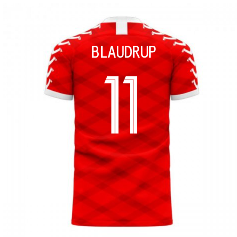 Denmark 2020-2021 Home Concept Football Kit (Viper) (B.LAUDRUP 11)