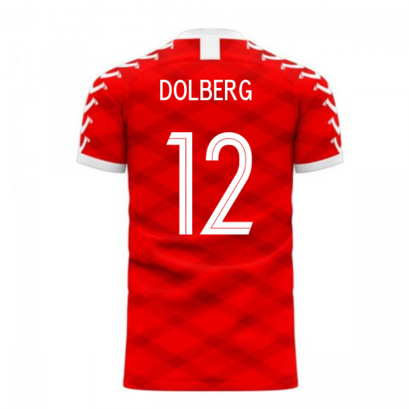 Denmark 2020-2021 Home Concept Football Kit (Viper) (DOLBERG 12)