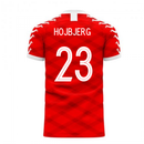 Denmark 2020-2021 Home Concept Football Kit (Viper) (HOJBJERG 23)