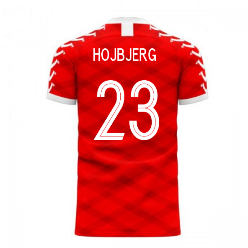 Denmark 2020-2021 Home Concept Football Kit (Viper) (HOJBJERG 23)