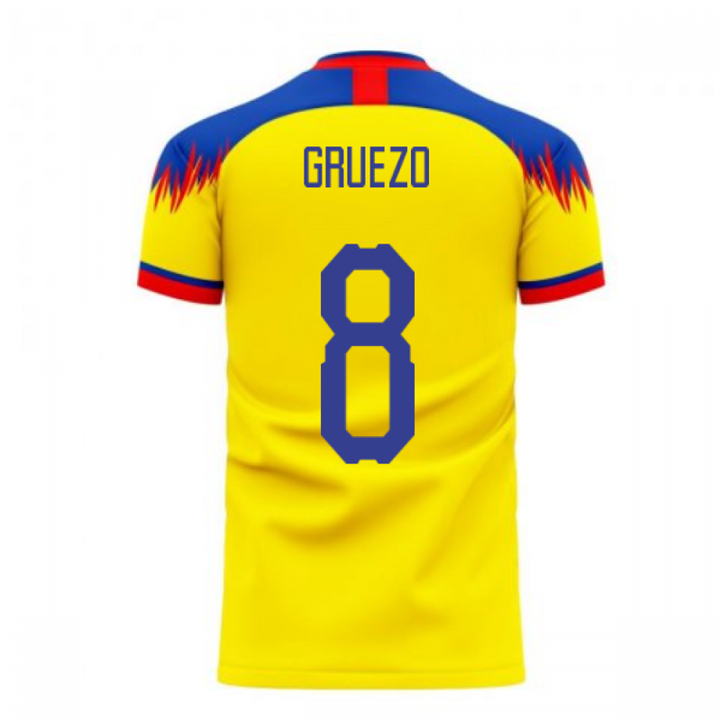 Ecuador 2020-2021 Home Concept Football Kit (Libero) (GRUEZO 8)