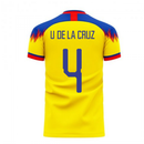 Ecuador 2020-2021 Home Concept Football Kit (Libero) (U. DE LA CRUZ 4)