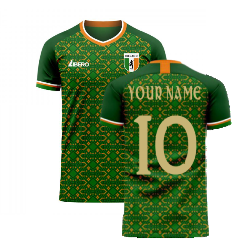 Ireland 2020-2021 Home Concept Football Kit (Libero) (Your Name)