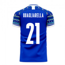 Italy 2020-2021 Home Concept Football Kit (Libero) (QUAGLIARELLA 21)