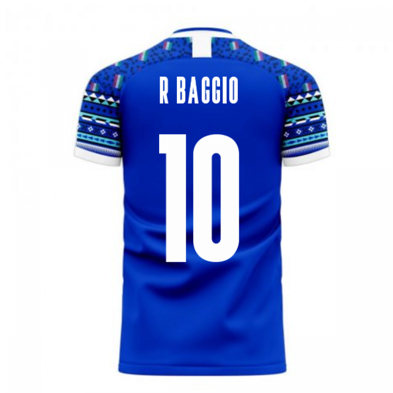 Italy 2020-2021 Home Concept Football Kit (Libero) (R BAGGIO 10)