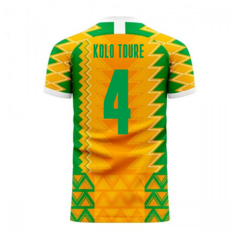 Ivory Coast 2020-2021 Home Concept Football Kit (Libero) (KOLO TOURE 4)
