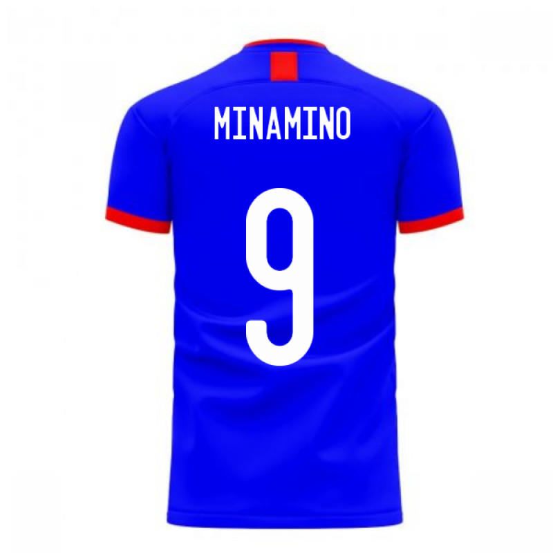Japan 2020-2021 Home Concept Football Kit (Airo) (MINAMINO 9)