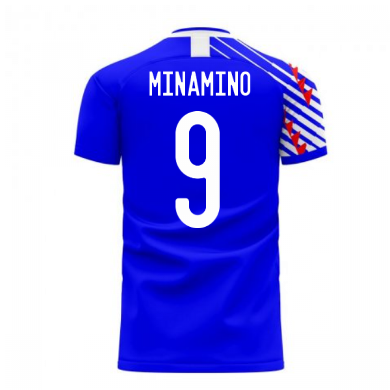 Japan 2020-2021 Home Concept Football Kit (Libero) (MINAMINO 9)