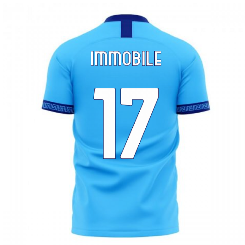 Lazio 2020-2021 Home Concept Football Kit (Libero) (Immobile 17)