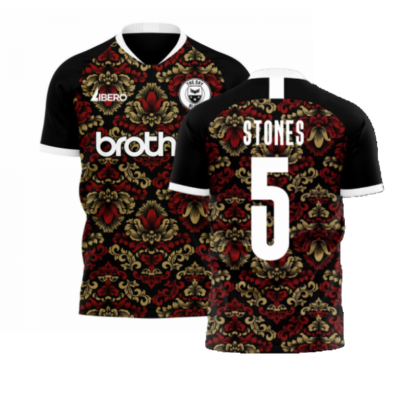 Manchester Blues 2022-2023 Away Concept Football Kit (Libero) (STONES 5)