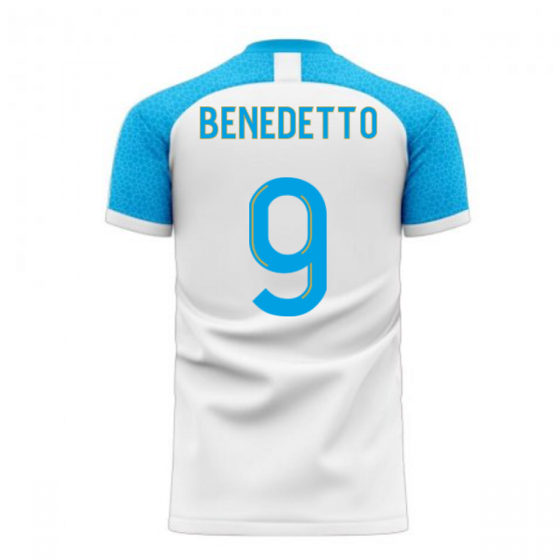 Marseille 2020-2021 Home Concept Football Kit (Libero) (BENEDETTO 9)