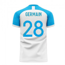 Marseille 2020-2021 Home Concept Football Kit (Libero) (GERMAIN 28)