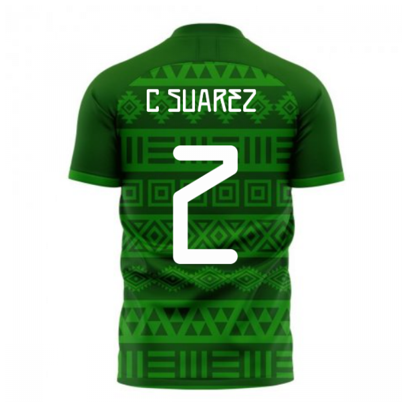 Mexico 2020-2021 Home Concept Football Kit (Libero) (C. SUAREZ 2)