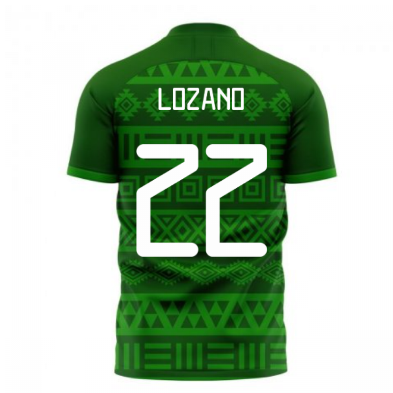 Mexico 2020-2021 Home Concept Football Kit (Libero) (LOZANO 22)