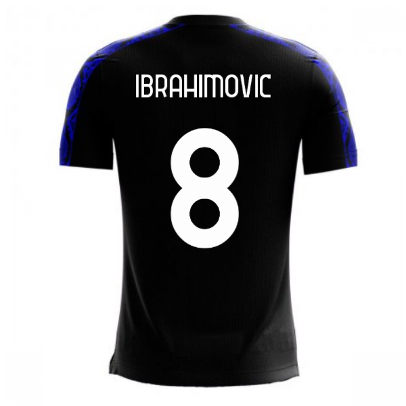 Nerazzurri Milan 2020-2021 Home Concept Football Kit (Libero) (IBRAHIMOVIC 8)