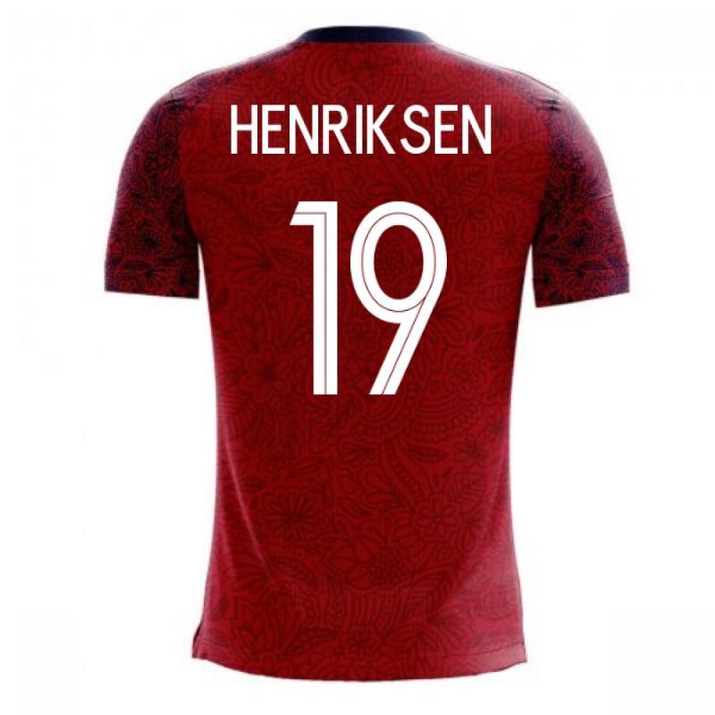 Norway 2020-2021 Home Concept Football Kit (Airo) (HENRIKSEN 19)