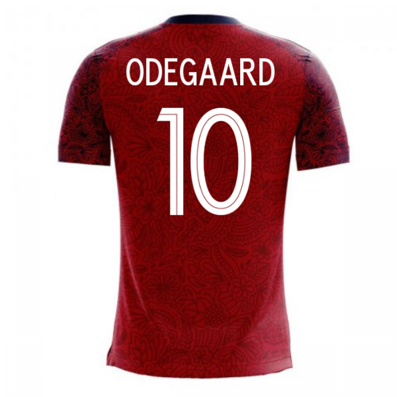 Norway 2020-2021 Home Concept Football Kit (Airo) (ODEGAARD 10)