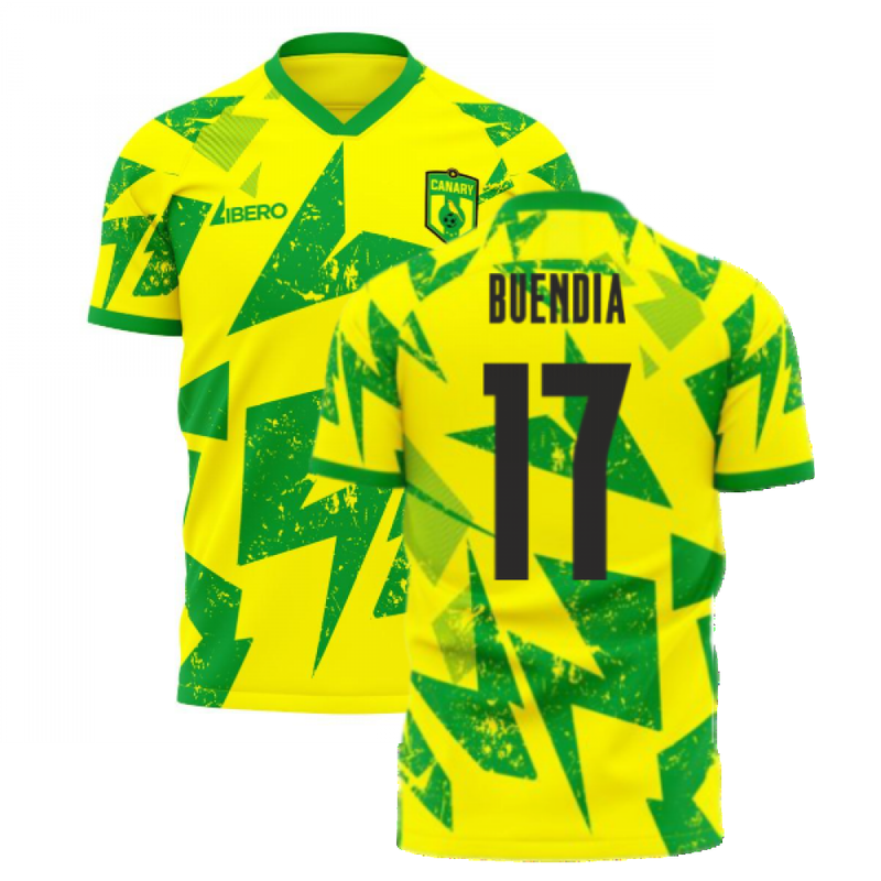 Norwich 2020-2021 Home Concept Football Kit (Libero) (Buendia 17)