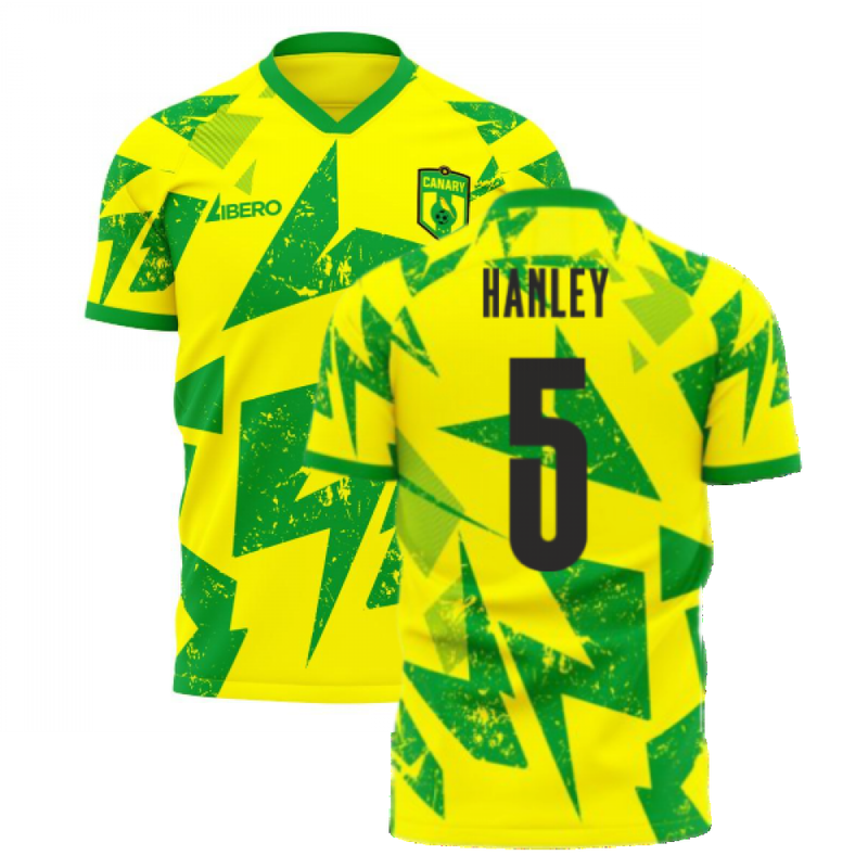 Norwich 2020-2021 Home Concept Football Kit (Libero) (Hanley 5)