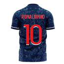 Paris 2020-2021 Home Concept Football Kit (Libero) (RONALDINHO 10)