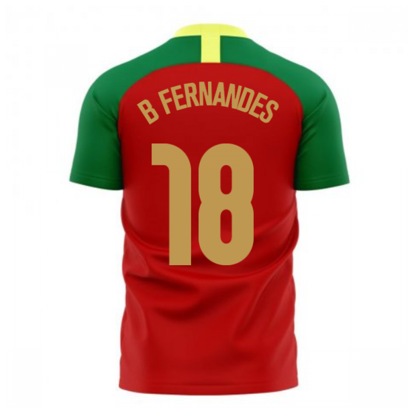 Portugal 2020-2021 Home Concept Football Kit (Airo) (B Fernandes 18)