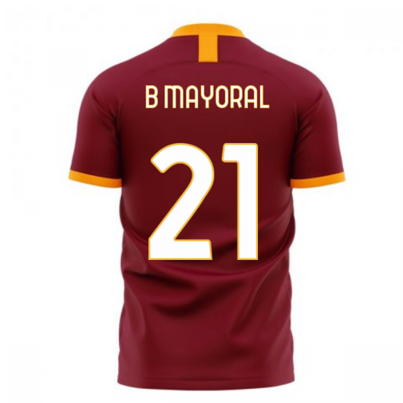 Roma 2020-2021 Home Concept Football Kit (Libero) (B MAYORAL 21)