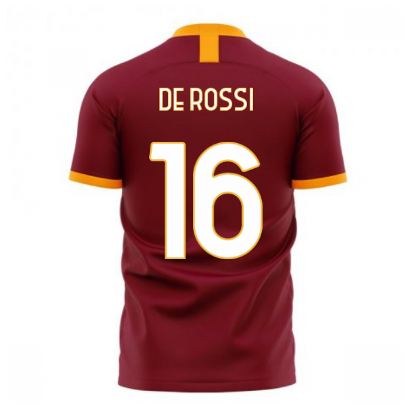 Roma 2020-2021 Home Concept Football Kit (Libero) (DE ROSSI 16)