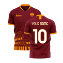 Roma 2020-2021 Home Concept Football Kit (Libero) - No Sponsor (Your Name)
