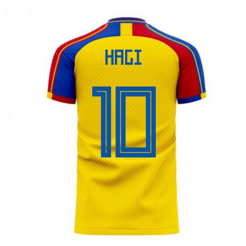 Romania 2020-2021 Home Concept Football Kit (Libero) (HAGI 10)
