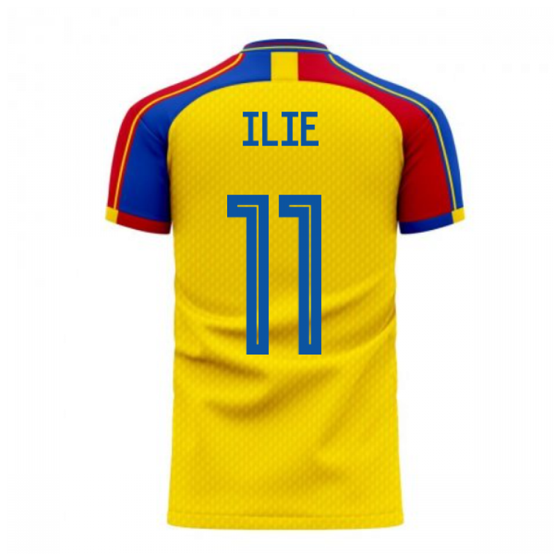 Romania 2020-2021 Home Concept Football Kit (Libero) (ILIE 11)