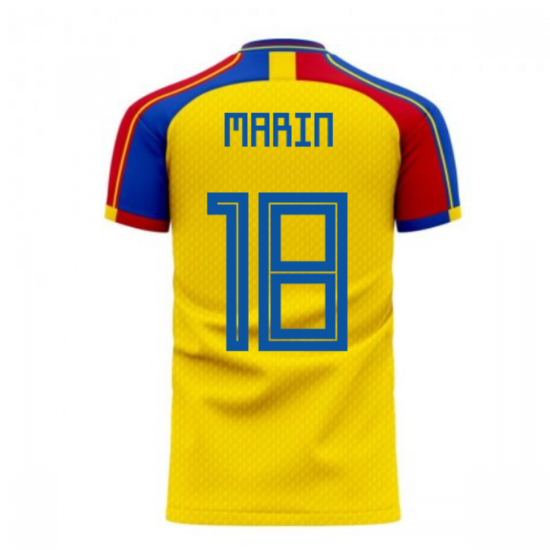 Romania 2020-2021 Home Concept Football Kit (Libero) (MARIN 18)