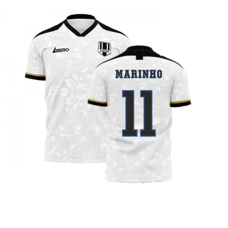 Santos 2020-2021 Home Concept Football Kit (Libero) (MARINHO 11)