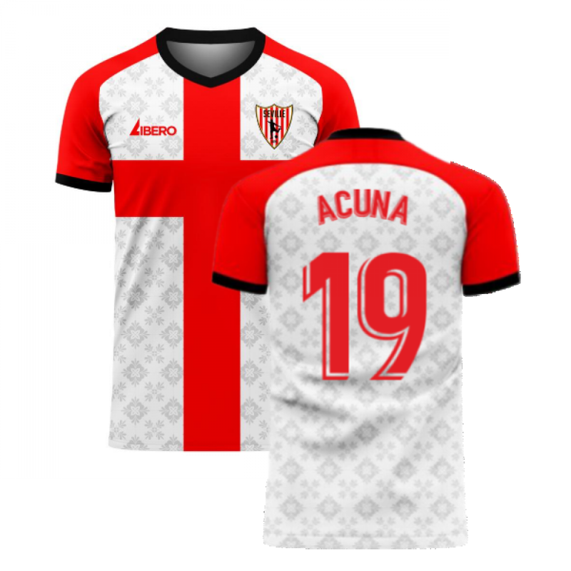 Seville 2020-2021 Home Concept Football Kit (Libero) (ACUNA 19)