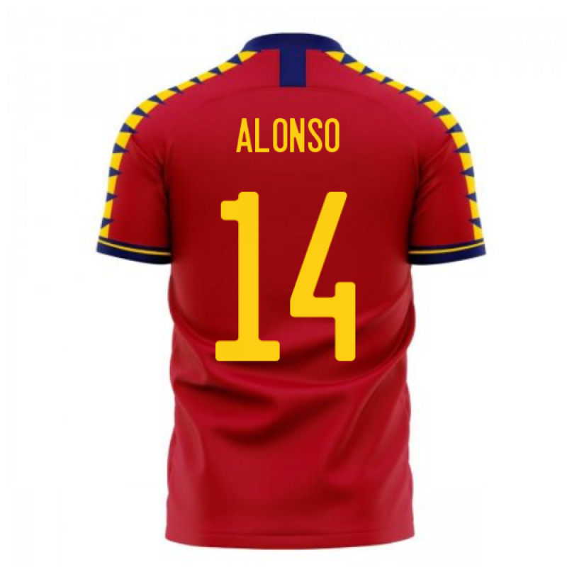 Spain 2020-2021 Home Concept Football Kit (Libero) (ALONSO 14)