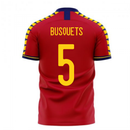 Spain 2020-2021 Home Concept Football Kit (Libero) (BUSQUETS 5)