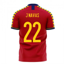 Spain 2020-2021 Home Concept Football Kit (Libero) (J NAVAS 22)
