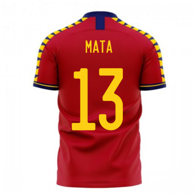 Spain 2020-2021 Home Concept Football Kit (Libero) (MATA 13)
