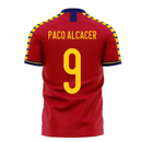 Spain 2020-2021 Home Concept Football Kit (Libero) (PACO ALCACER 9)