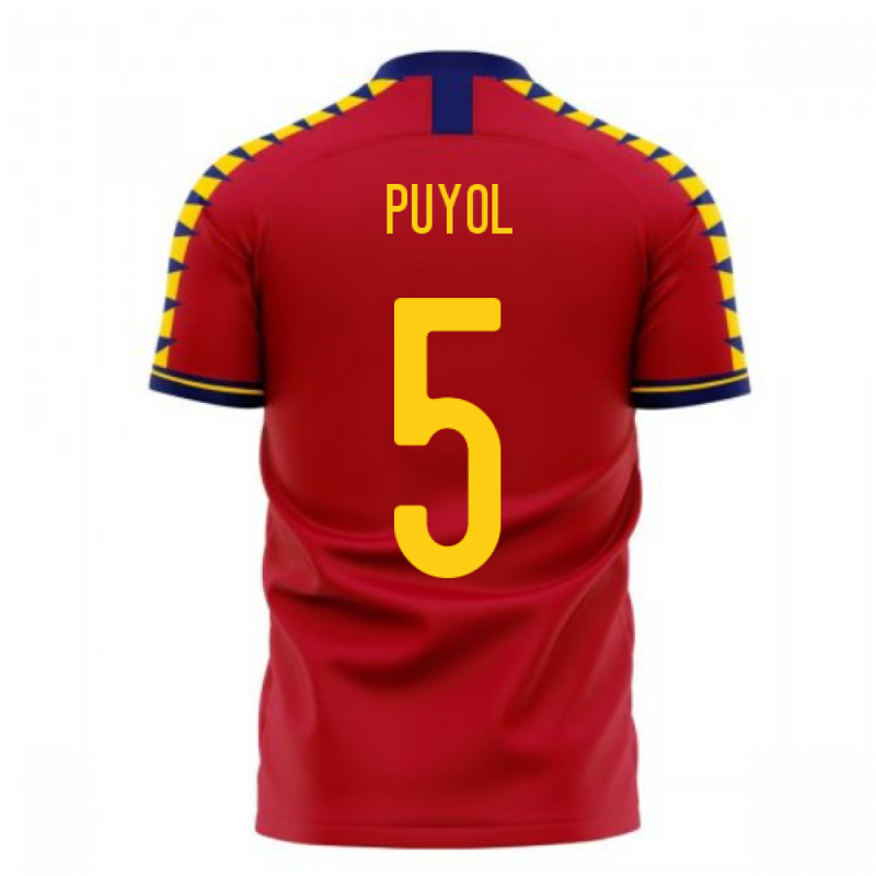 Spain 2020-2021 Home Concept Football Kit (Libero) (PUYOL 5)
