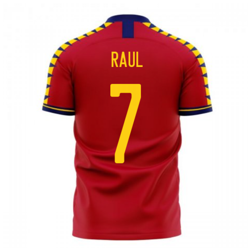 Spain 2020-2021 Home Concept Football Kit (Libero) (RAUL 7)