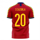 Spain 2020-2021 Home Concept Football Kit (Libero) (S CAZORLA 20)