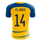 Sweden 2020-2021 Home Concept Football Kit (Airo) (HELANDER 14)