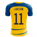 Sweden 2020-2021 Home Concept Football Kit (Airo) (LARSSON 11)