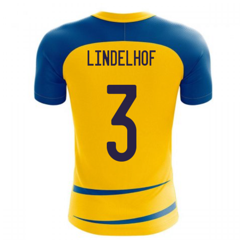Sweden 2020-2021 Home Concept Football Kit (Airo) (LINDELHOF 3)