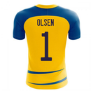 Sweden 2020-2021 Home Concept Football Kit (Airo) (OLSEN 1)