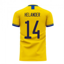 Sweden 2020-2021 Home Concept Football Kit (Libero) (HELANDER 14)