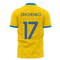 Ukraine 2020-2021 Home Concept Football Kit (Libero) (ZINCHENKO 17)